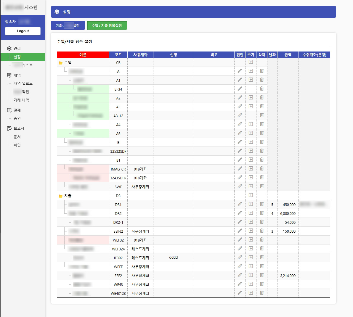 교회 총무 재정관리 시스템