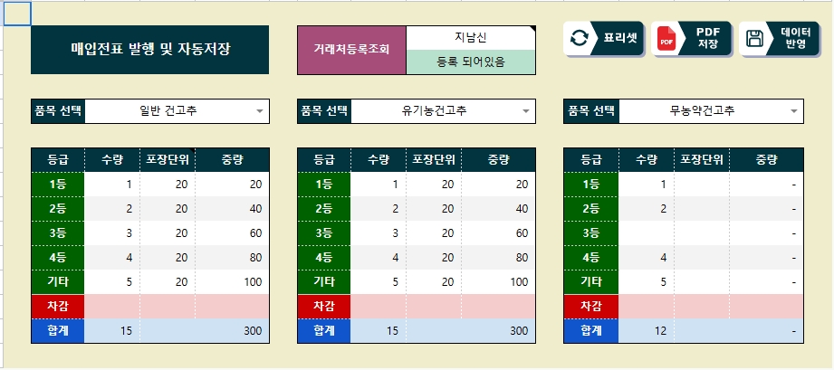 농가 매입 ERP 시스템